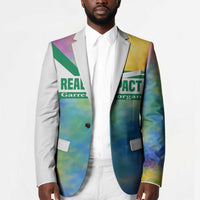 Garrett Morgan Blazer with Real Impact Quote, Black Inventor Portrait and Vibrant Watercolor - Wonder Print Shop