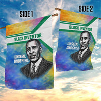 Garrett Morgan Garden Flag with Real Impact Quote, Black Inventor Portrait and Vibrant Watercolor - Wonder Print Shop