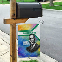 Garrett Morgan Garden Flag with Real Impact Quote, Black Inventor Portrait and Vibrant Watercolor - Wonder Print Shop