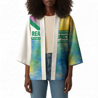 Garrett Morgan Kimono with Real Impact Quote, Black Inventor Portrait and Vibrant Watercolor - Wonder Print Shop