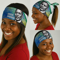 Garrett Morgan Neck Gaiter with Real Impact Quote, Black Inventor Portrait and Vibrant Watercolor - Wonder Print Shop