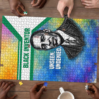 Garrett Morgan Puzzle with Real Impact Quote, Black Inventor Portrait and Vibrant Watercolor - Wonder Print Shop