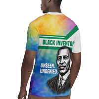 Garrett Morgan Rugby Jersey with Real Impact Quote, Black Inventor Portrait and Vibrant Watercolor - Wonder Print Shop