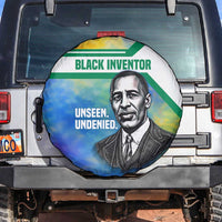 Garrett Morgan Spare Tire Cover with Real Impact Quote, Black Inventor Portrait and Vibrant Watercolor - Wonder Print Shop