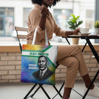 Garrett Morgan Tote Bag with Real Impact Quote, Black Inventor Portrait and Vibrant Watercolor - Wonder Print Shop