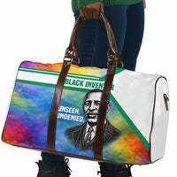 Garrett Morgan Travel Bag with Real Impact Quote, Black Inventor Portrait and Vibrant Watercolor - Wonder Print Shop