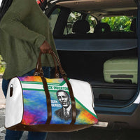 Garrett Morgan Travel Bag with Real Impact Quote, Black Inventor Portrait and Vibrant Watercolor - Wonder Print Shop