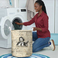 Toni Morrison Laundry Basket Handwritten Manuscript Powerful Portrait with Feather Pen Quote - Wonder Print Shop