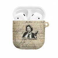 Toni Morrison AirPods Case Handwritten Manuscript Powerful Portrait with Feather Pen Quote - Wonder Print Shop