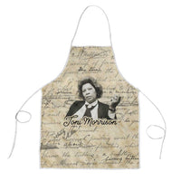 Toni Morrison Apron Handwritten Manuscript Powerful Portrait with Feather Pen Quote - Wonder Print Shop