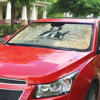 Toni Morrison Auto Sun Shade Handwritten Manuscript Powerful Portrait with Feather Pen Quote - Wonder Print Shop