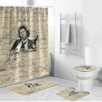 Toni Morrison Bathroom Set Handwritten Manuscript Powerful Portrait with Feather Pen Quote - Wonder Print Shop