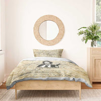 Toni Morrison Bedding Set Handwritten Manuscript Powerful Portrait with Feather Pen Quote - Wonder Print Shop