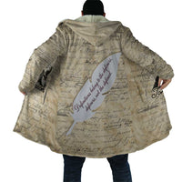 Toni Morrison Cloak Handwritten Manuscript Powerful Portrait with Feather Pen Quote - Wonder Print Shop