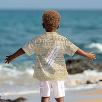 Toni Morrison Kid Hawaiian Shirt Handwritten Manuscript Powerful Portrait with Feather Pen Quote - Wonder Print Shop