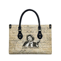Toni Morrison Leather Bag Handwritten Manuscript Powerful Portrait with Feather Pen Quote - Wonder Print Shop