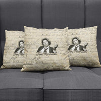 Toni Morrison Pillow Cover Handwritten Manuscript Powerful Portrait with Feather Pen Quote - Wonder Print Shop
