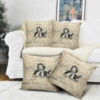 Toni Morrison Pillow Cover Handwritten Manuscript Powerful Portrait with Feather Pen Quote - Wonder Print Shop