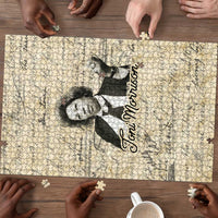 Toni Morrison Puzzle Handwritten Manuscript Powerful Portrait with Feather Pen Quote - Wonder Print Shop