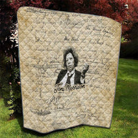 Toni Morrison Quilt Handwritten Manuscript Powerful Portrait with Feather Pen Quote - Wonder Print Shop