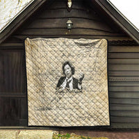 Toni Morrison Quilt Handwritten Manuscript Powerful Portrait with Feather Pen Quote - Wonder Print Shop