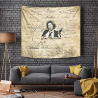 Toni Morrison Tapestry Handwritten Manuscript Powerful Portrait with Feather Pen Quote - Wonder Print Shop
