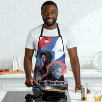 Toni Morrison Apron Abstract Wings Design Empowering Quote Dual Portrait Celebration of Literary Freedom - Wonder Print Shop