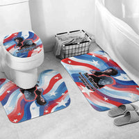 Toni Morrison Bathroom Set Abstract Wings Design Empowering Quote Dual Portrait Celebration of Literary Freedom - Wonder Print Shop