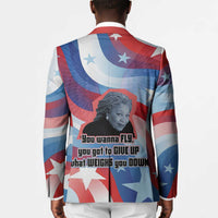 Toni Morrison Blazer Abstract Wings Design Empowering Quote Dual Portrait Celebration of Literary Freedom - Wonder Print Shop