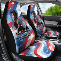 Toni Morrison Car Seat Cover Abstract Wings Design Empowering Quote Dual Portrait Celebration of Literary Freedom - Wonder Print Shop