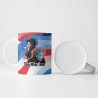 Toni Morrison Ceramic Mug Abstract Wings Design Empowering Quote Dual Portrait Celebration of Literary Freedom - Wonder Print Shop