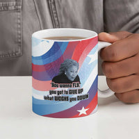 Toni Morrison Ceramic Mug Abstract Wings Design Empowering Quote Dual Portrait Celebration of Literary Freedom - Wonder Print Shop