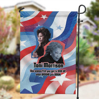 Toni Morrison Garden Flag Abstract Wings Design Empowering Quote Dual Portrait Celebration of Literary Freedom - Wonder Print Shop