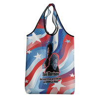 Toni Morrison Grocery Bag Abstract Wings Design Empowering Quote Dual Portrait Celebration of Literary Freedom - Wonder Print Shop