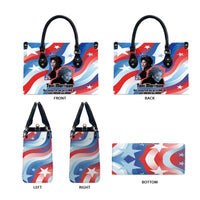 Toni Morrison Leather Bag Abstract Wings Design Empowering Quote Dual Portrait Celebration of Literary Freedom - Wonder Print Shop