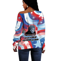 Toni Morrison Off Shoulder Sweater Abstract Wings Design Empowering Quote Dual Portrait Celebration of Literary Freedom - Wonder Print Shop
