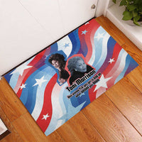 Toni Morrison Rubber Doormat Abstract Wings Design Empowering Quote Dual Portrait Celebration of Literary Freedom - Wonder Print Shop