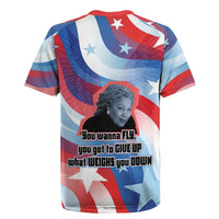 Toni Morrison Rugby Jersey Abstract Wings Design Empowering Quote Dual Portrait Celebration of Literary Freedom - Wonder Print Shop