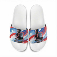 Toni Morrison Slide Sandals Abstract Wings Design Empowering Quote Dual Portrait Celebration of Literary Freedom - Wonder Print Shop