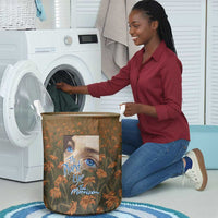 Toni Morrison Laundry Basket Floral Themed Design Featuring The Bluest Eye Cover Art Thought-Provoking Quote - Wonder Print Shop