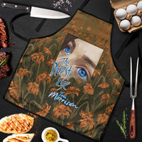 Toni Morrison Apron Floral Themed Design Featuring The Bluest Eye Cover Art Thought-Provoking Quote - Wonder Print Shop