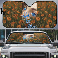 Toni Morrison Auto Sun Shade Floral Themed Design Featuring The Bluest Eye Cover Art Thought-Provoking Quote - Wonder Print Shop