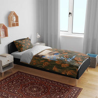 Toni Morrison Bedding Set Floral Themed Design Featuring The Bluest Eye Cover Art Thought-Provoking Quote - Wonder Print Shop