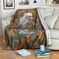 Toni Morrison Blanket Floral Themed Design Featuring The Bluest Eye Cover Art Thought-Provoking Quote - Wonder Print Shop