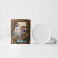 Toni Morrison Ceramic Mug Floral Themed Design Featuring The Bluest Eye Cover Art Thought-Provoking Quote - Wonder Print Shop