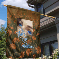 Toni Morrison Garden Flag Floral Themed Design Featuring The Bluest Eye Cover Art Thought-Provoking Quote - Wonder Print Shop