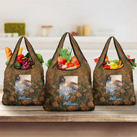 Toni Morrison Grocery Bag Floral Themed Design Featuring The Bluest Eye Cover Art Thought-Provoking Quote - Wonder Print Shop