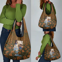 Toni Morrison Grocery Bag Floral Themed Design Featuring The Bluest Eye Cover Art Thought-Provoking Quote - Wonder Print Shop