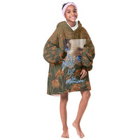 Toni Morrison Kid Wearable Blanket Hoodie Floral Themed Design Featuring The Bluest Eye Cover Art Thought-Provoking Quote - Wonder Print Shop