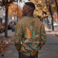 Toni Morrison Sweatshirt Floral Themed Design Featuring The Bluest Eye Cover Art Thought-Provoking Quote - Wonder Print Shop